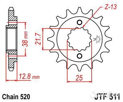 Звезда ведущая JTF511 15