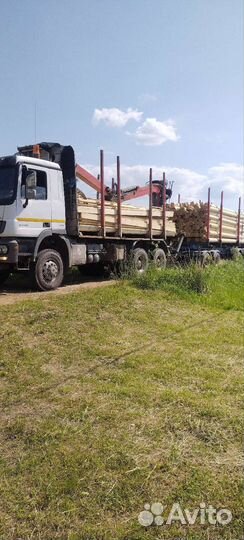 Лесовоз с манипулятором с прицепом