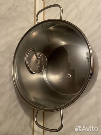 Кастрюля из нержавейки 6 л