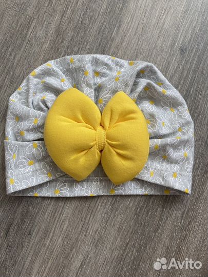 Шапка детская для девочки 3-6 месяцев