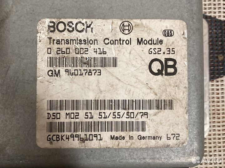 Блок управления АКПП Opel 96017873