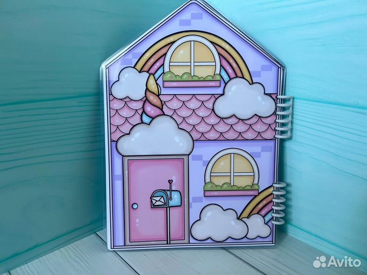 Домик моей малышки альбом на липучках для девочек