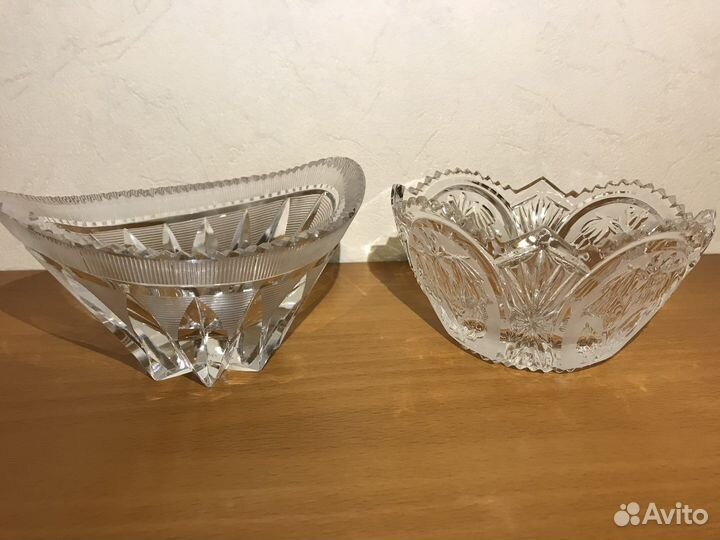 Хрустальные вазочки конфетницы