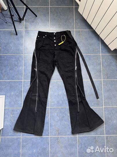 Rick Owens Bolan Banana Cut zip jeans