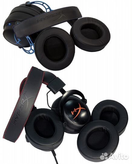Амбушюры + оголовье HyperX Cloud, Alpha, Alpha S
