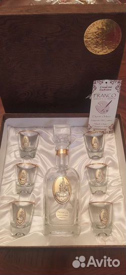 Графин с рюмками Franco с золотым напылением