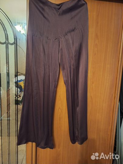 Вечерние выходные шелковые брюки 44-46