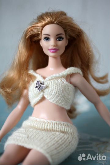 Барби пышка с набором одежды