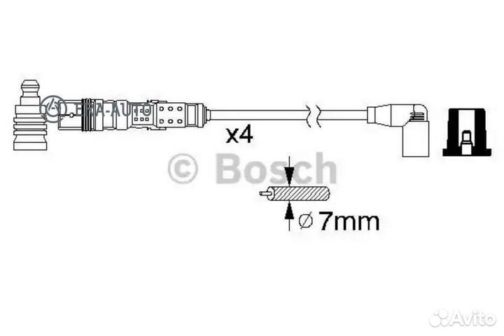 Bosch 0986356346 Комплект высоковольтных проводов