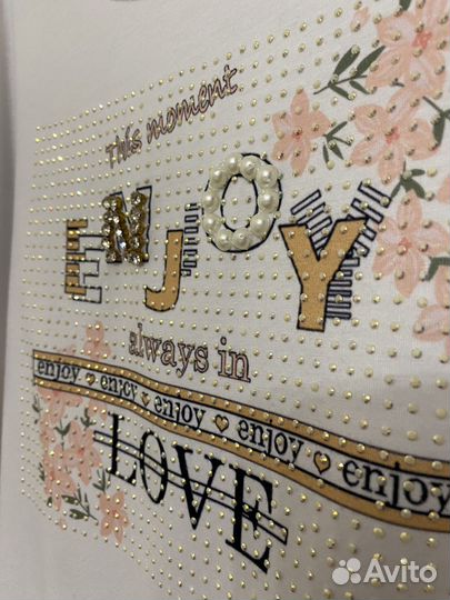 Футболка женская в стразах 46-48 р турция