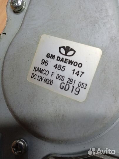 Chevrolet Spark (M200) ll Моторчик стеклоочистител