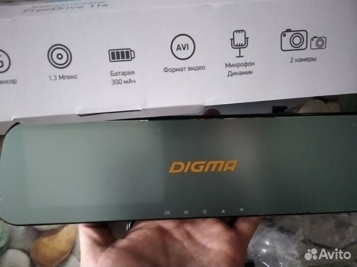 Фартовый Видеорегистратор Digma FreeDrive Mirror