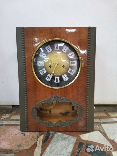 Часы Янтарь настенные с боем Экспорт СССР