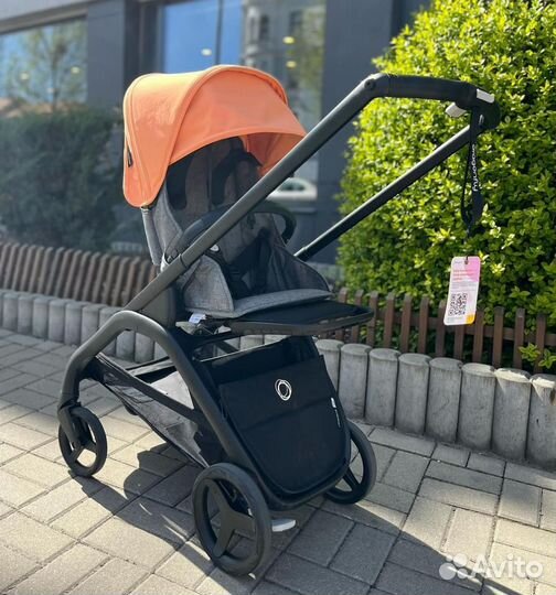 Bugaboo dragonfly прогулка с оранжевым капом