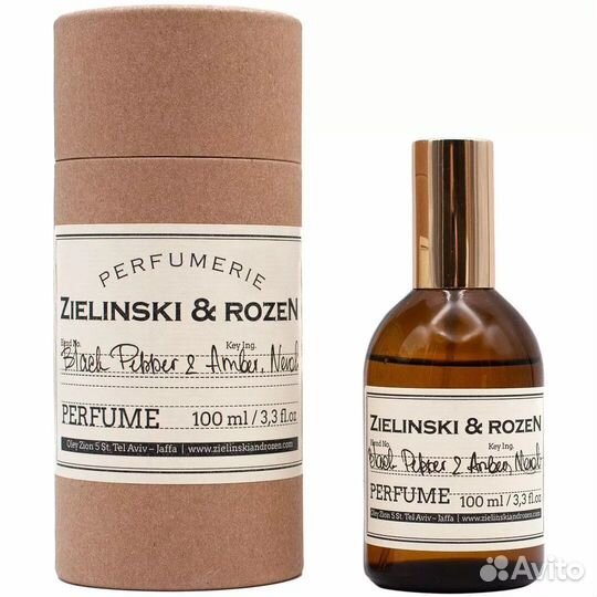 Духи zielinski & rozen black pepper & amber,neroli