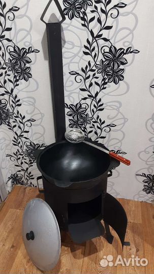 Печь, казан, шумовка