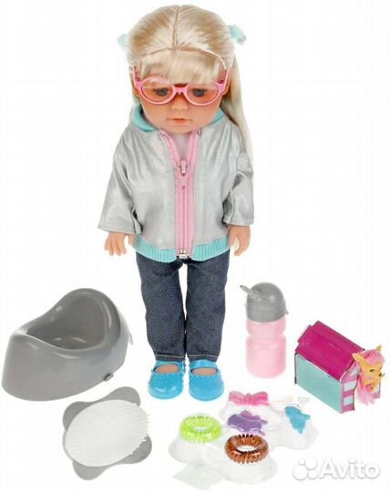 Развивающая интерактивная кукла абвгдейка Полина