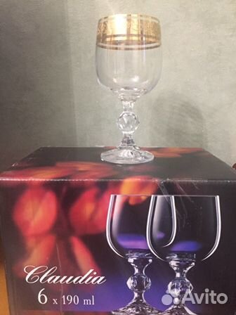 Новые чешские бокалы Богемия