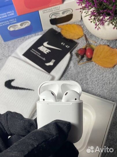 AirPods 2 (Premium+) + Чехол и Носочк