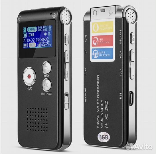 Профессиональный цифровой диктофон с MP3