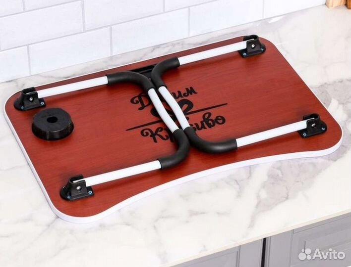 Столик поднос для завтрака с подставкой