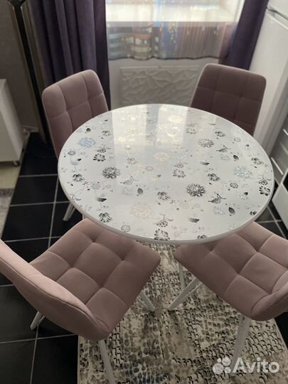 Кухонный стол и стулья бу