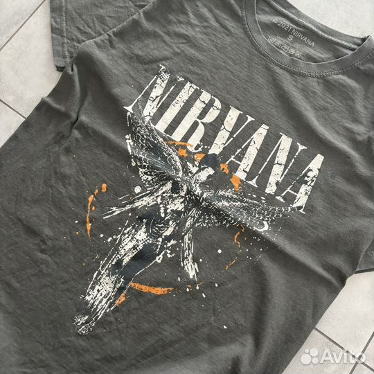 Футболка мерч Nirvana р. S оригинал