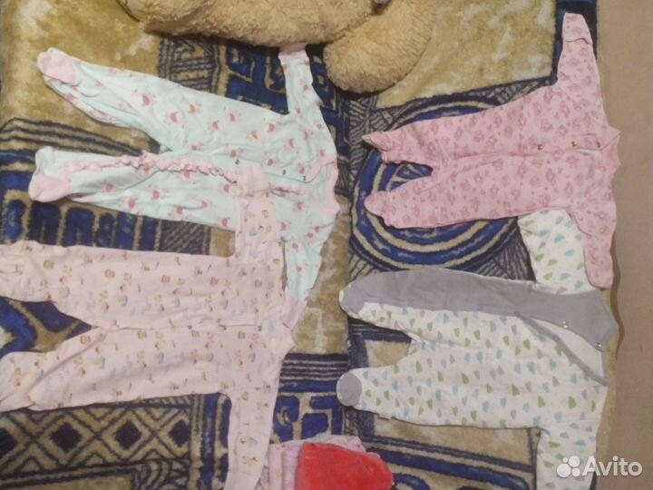 Вещи пакетом для девочек от 0 до 6мес