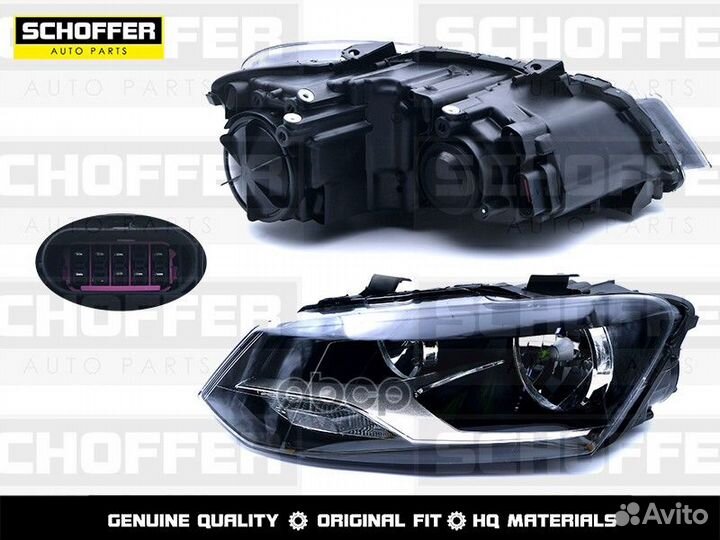 Фара левая Volkswagen Polo sedan (V 2015-2020)