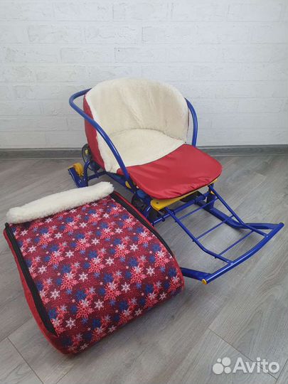 Матрасик в коляска санки 3в1