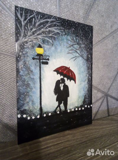 Картина акрилом на холсте