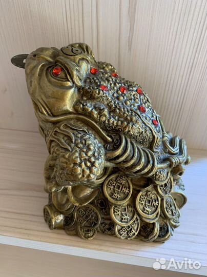 Статуэтка лягушка-жаба денежная