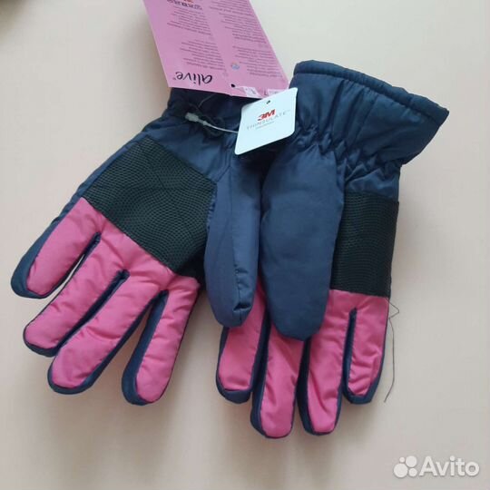 Перчатки зимние для девочки новые