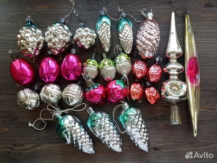Елочные игрушки СССР, гирлянды