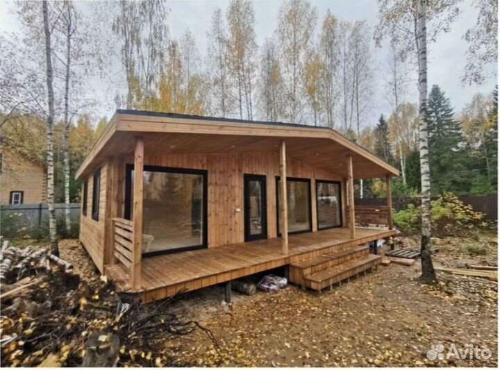 Каркасный всесезонный дом с доставкой 110 м кв, арт. вп-2349