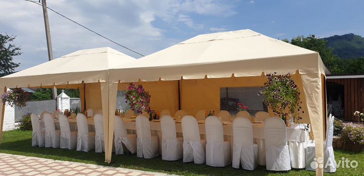 Прокат столов стульев посуды палаток холодильника