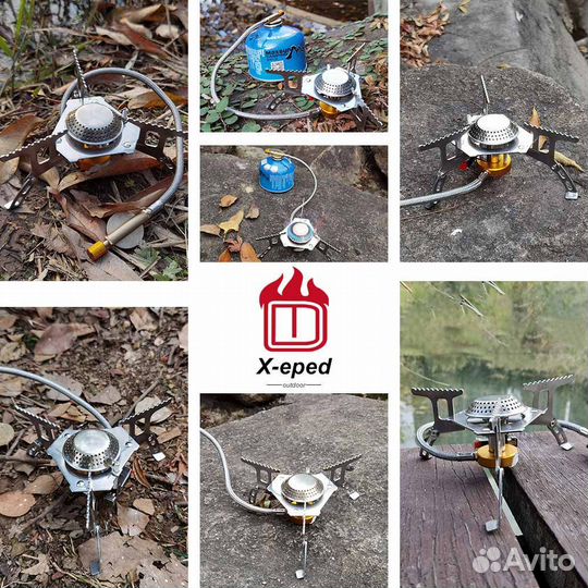 Газовая горелка походная пьезоподжиг