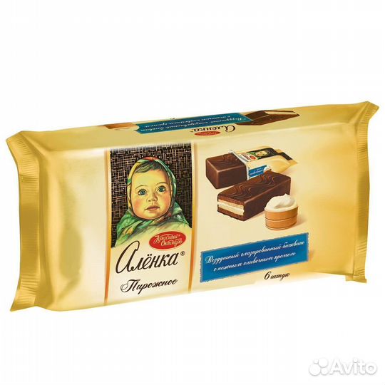 Опт - Бисквитные пирожные Алёнка Сливочный крем