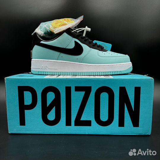 Кроссовки Nike air force 1 tiffany &co