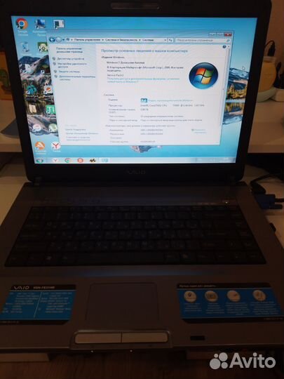 Ноутбук Sony vaio
