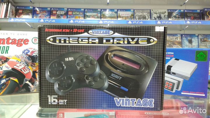Ретро консоль Sega Mega Drive + 100 игр SD