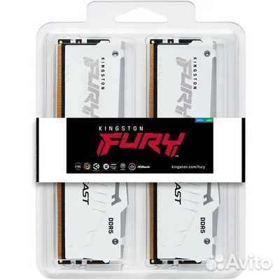 Оперативная память Kingston Fury Beast White RGB Expo KF560C30bweak2-64 - новая