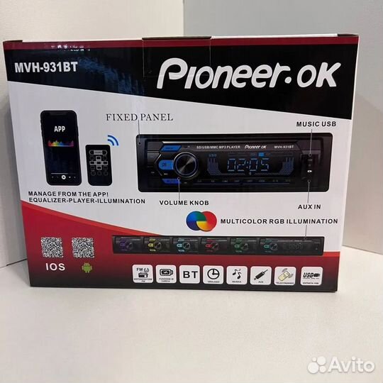 Магнитола pioneer с блютус