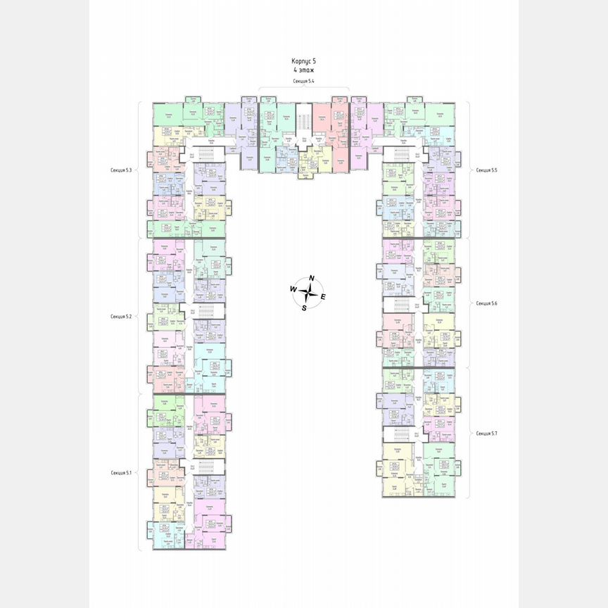 2-к. квартира, 59 м², 4/4 эт.