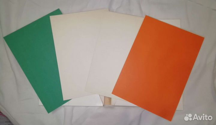 Канцтовары времен ссср(картон, фольга, лист д/черч