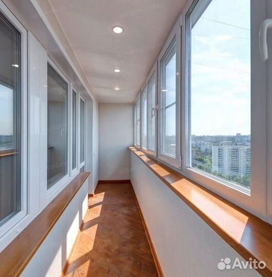 Остекление балкона теплое