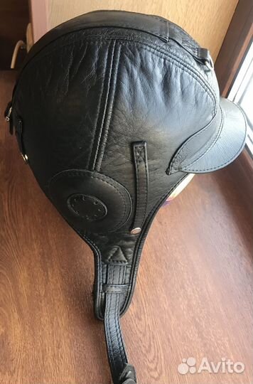 Кожаный шлем зимний для экстремальной охоты/туризм