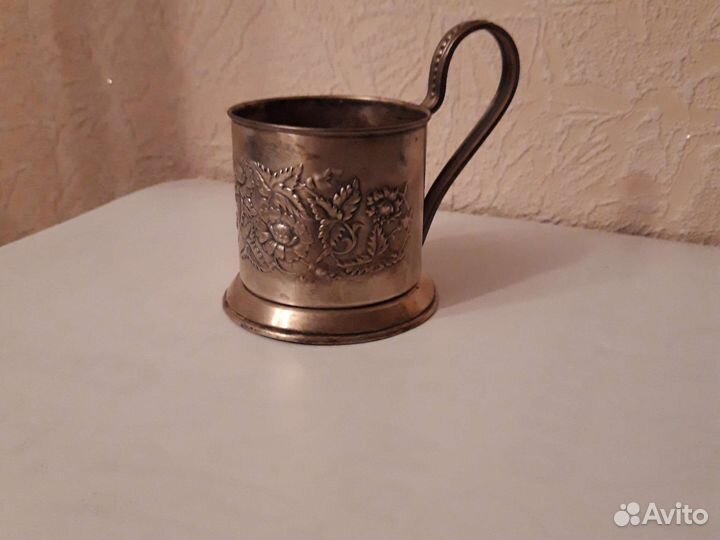 Подстаканник мельхиор Мстера