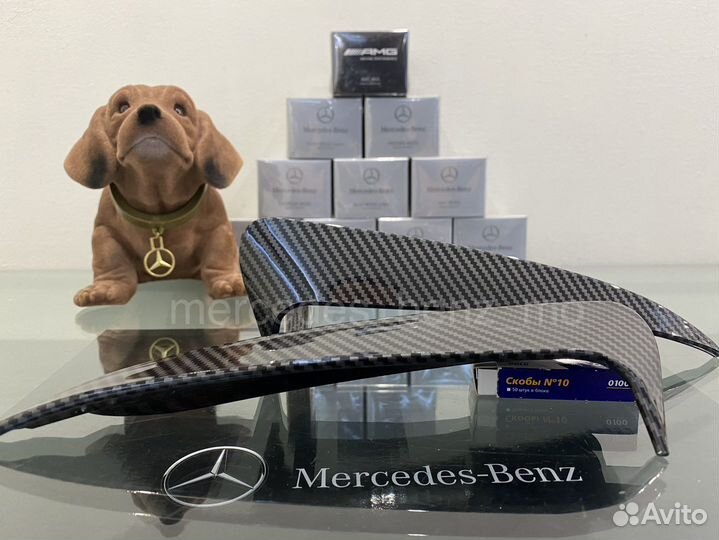 Спойлер заднего бампера Мерседес Бенц C class