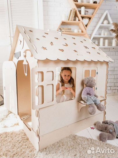 Детский игровой домик из фанеры